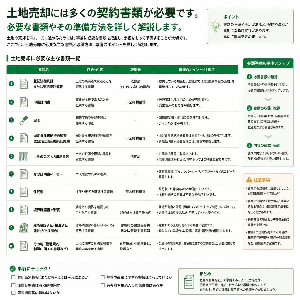契約書類の準備と注意点