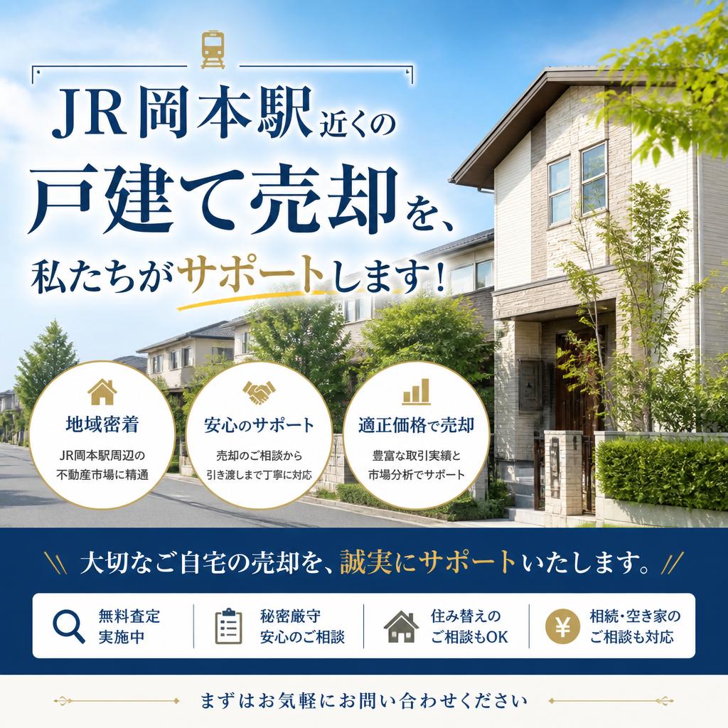 【無料査定】JR岡本駅近くの戸建て売却を、私たちライト不動産がサポートします！