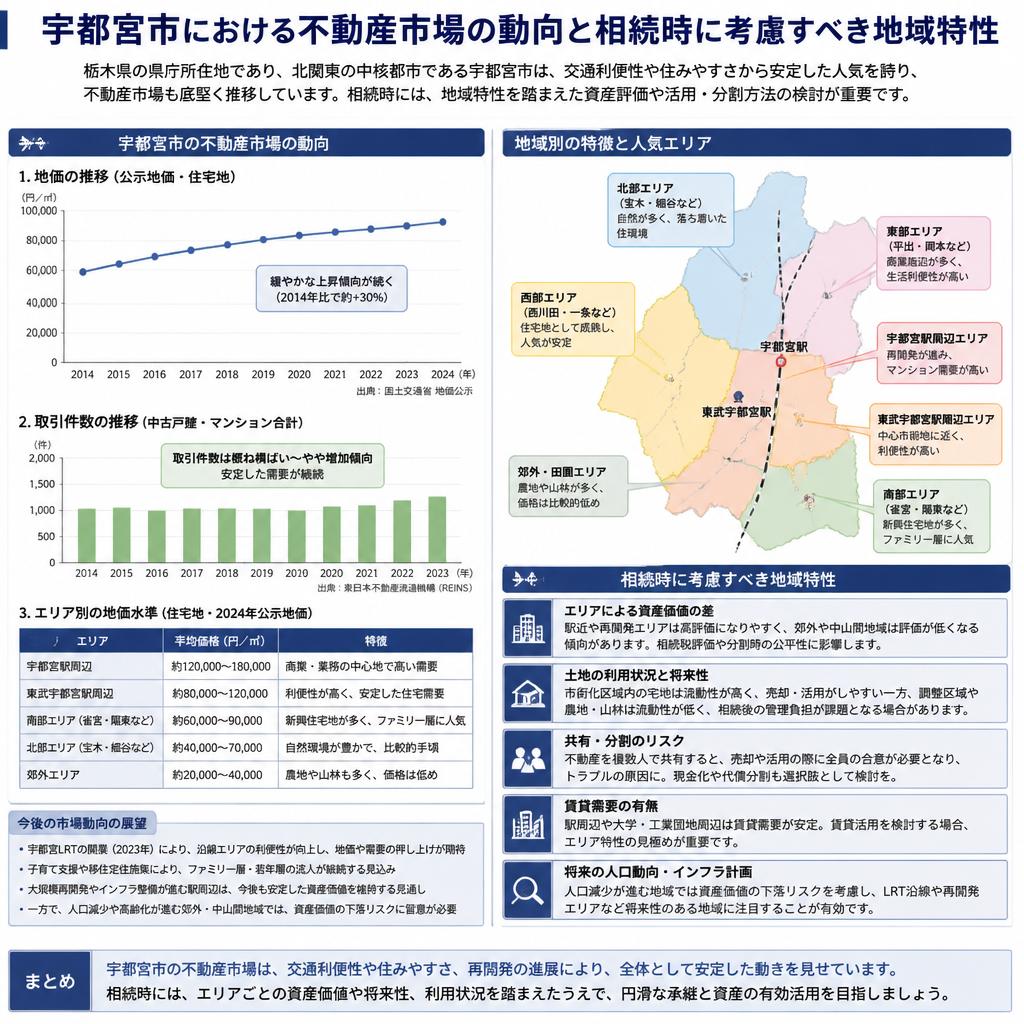 栃木県宇都宮市の不動産市場概況