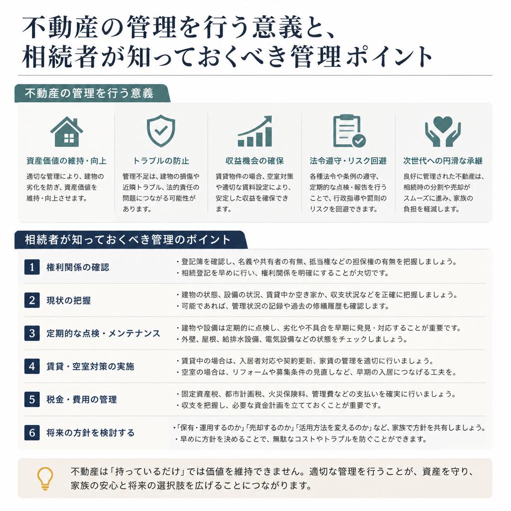 不動産管理の役割