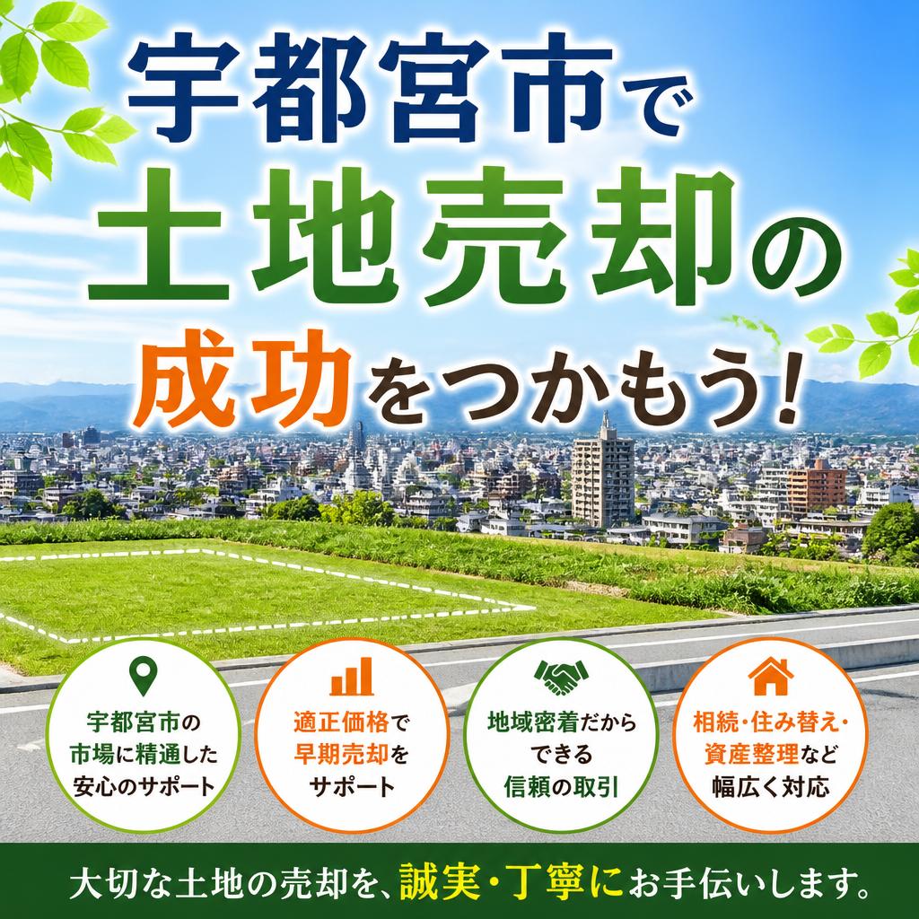 【無料査定】宇都宮市で土地売却の成功をつかもう！ご相談はライト不動産まで！