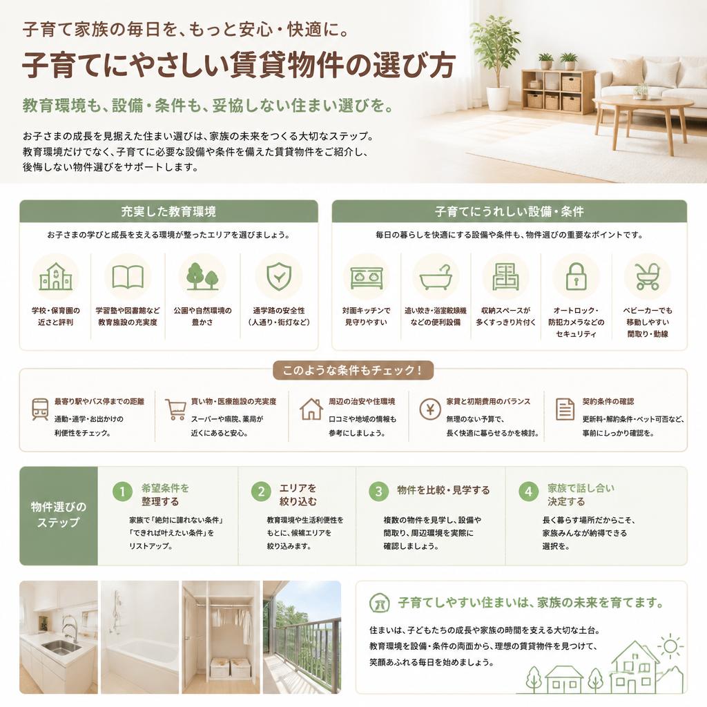 子育て家庭向けの特別な賃貸物件