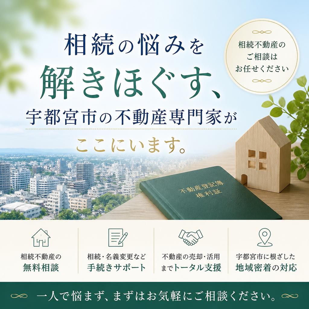 相続の悩みを解きほぐす、宇都宮市の不動産専門家がここにいます。