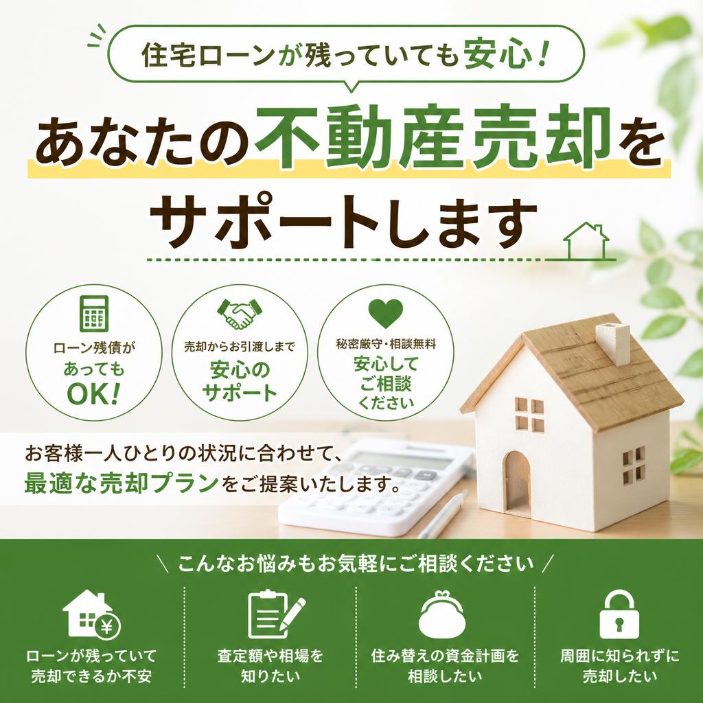 【宇都宮市】住宅ローンが残っていても売却可能！あなたの不動産売却をライト不動産がサポートします！