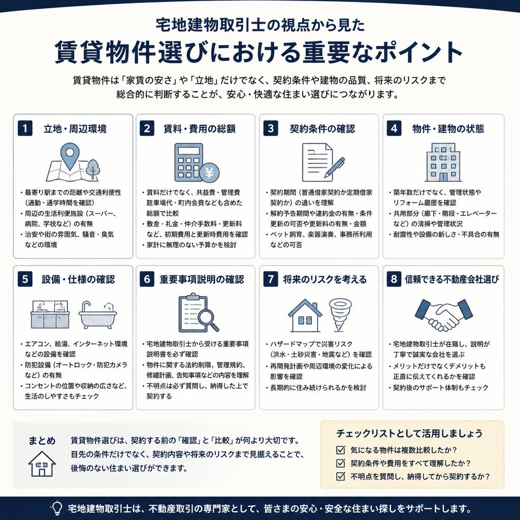 宅地建物取引士が選ぶ住まいのポイント