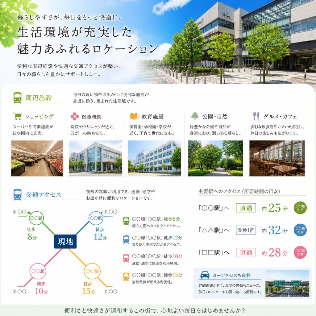 生活環境と周辺施設の充実度