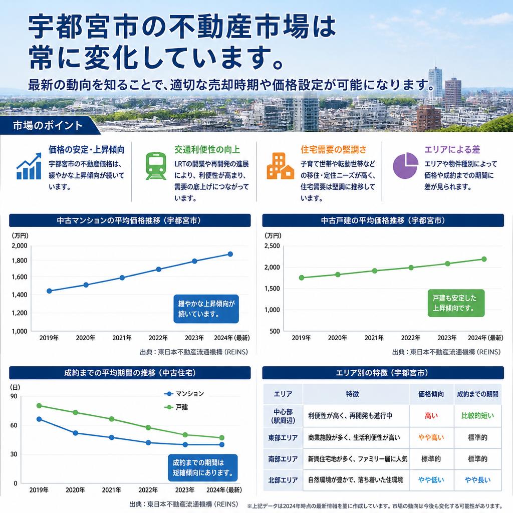 宇都宮市の不動産市場動向