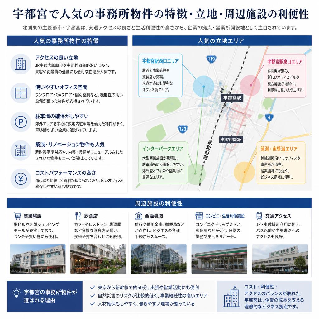選ばれる事務所物件の特徴