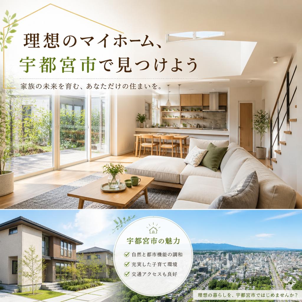 【相談無料】理想の新築マイホームを宇都宮市で見つけよう！ライト不動産がお手伝いさせていただきます！