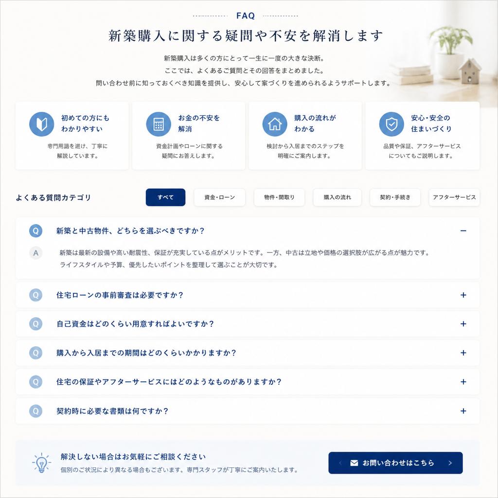 不動産購入に関するよくある質問
