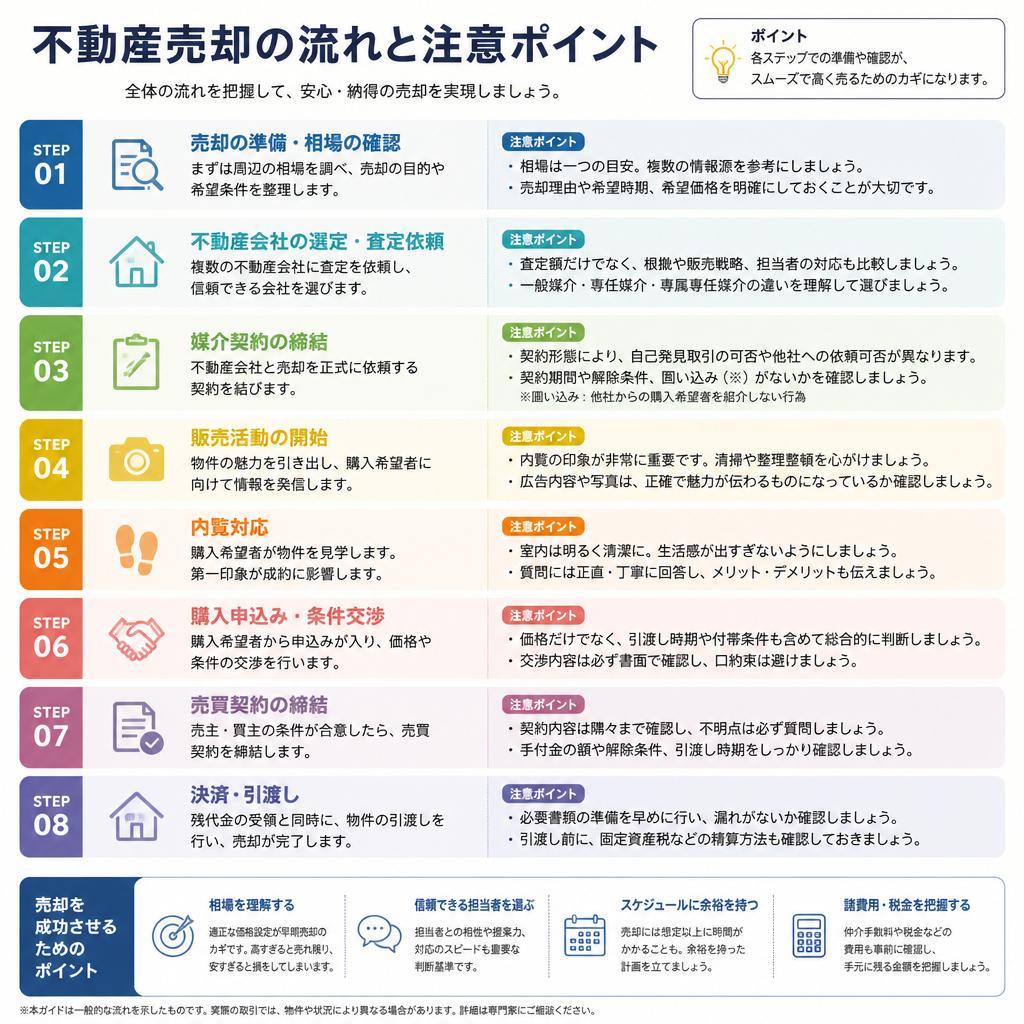 5. 売却の流れと注意点