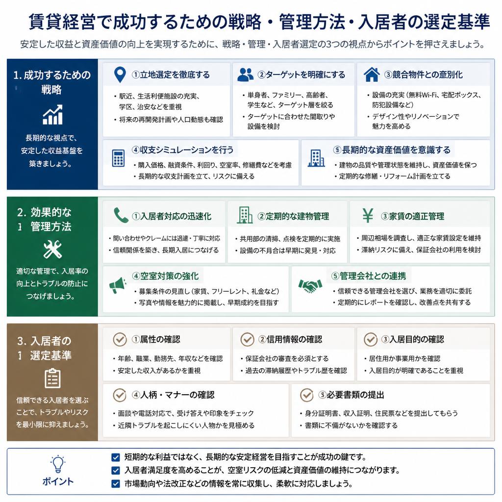 賃貸経営の成功ポイント