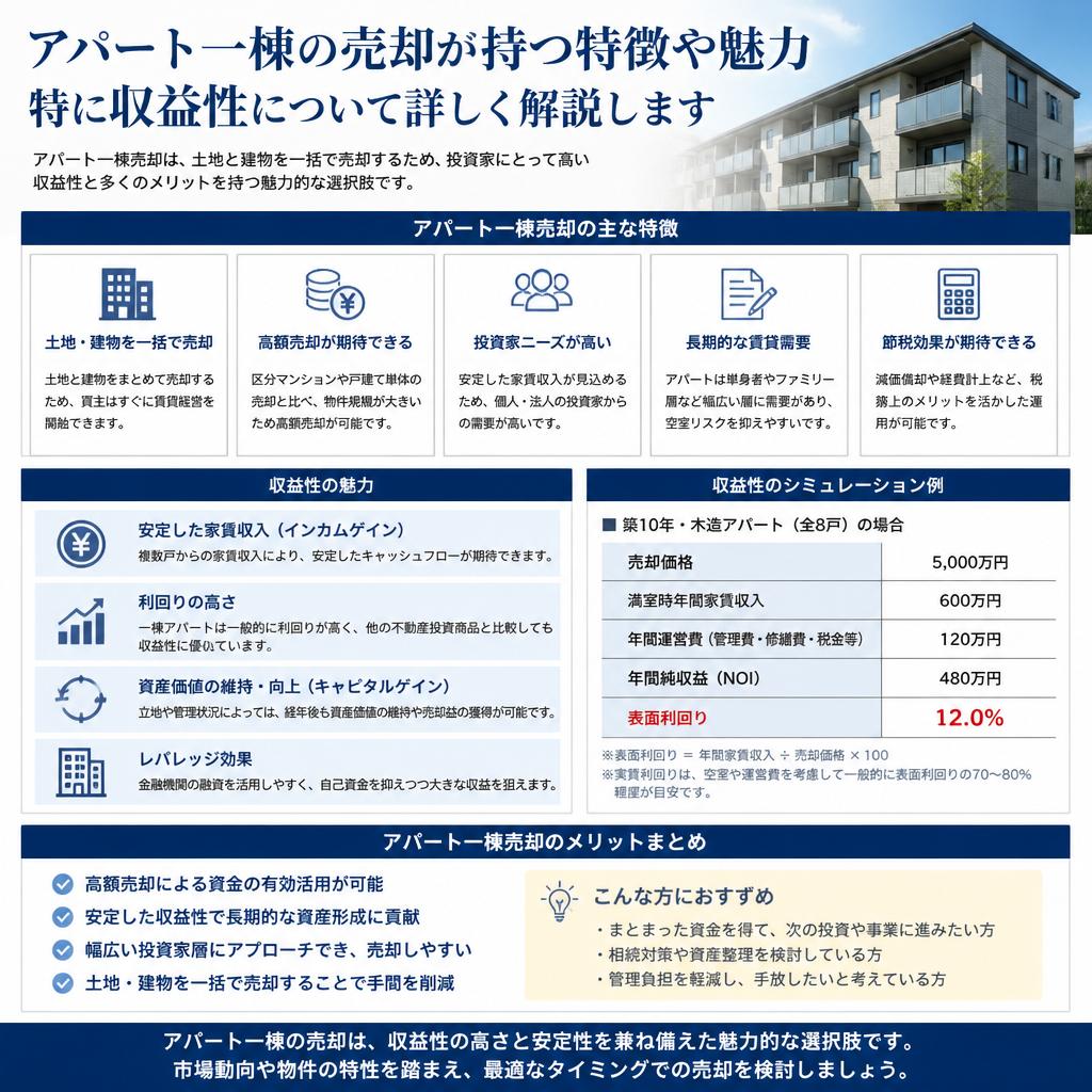 アパート一棟の特徴とは
