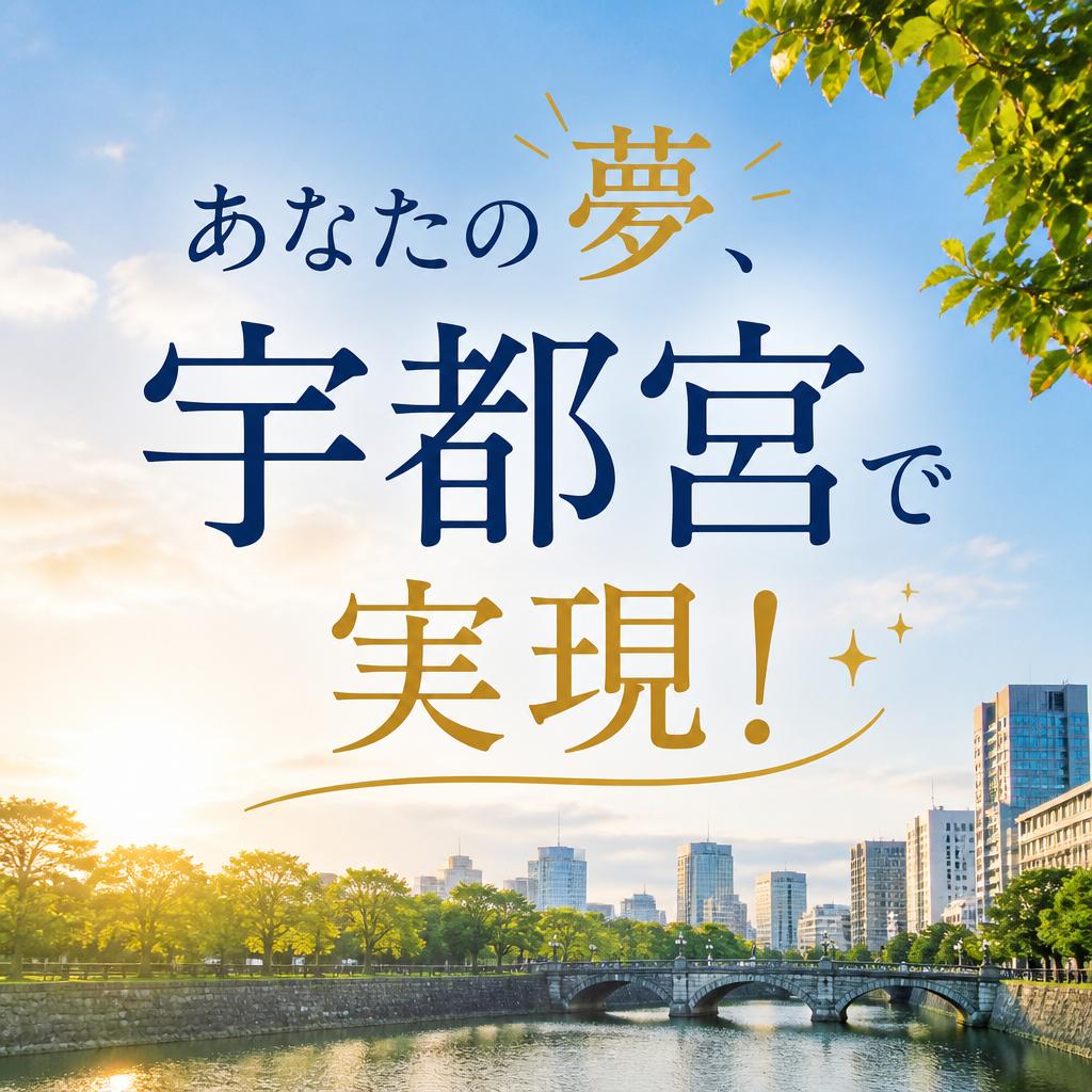 【ライト不動産】夢のマイホーム、宇都宮で実現！ライト不動産が物件購入のお手伝いをします！