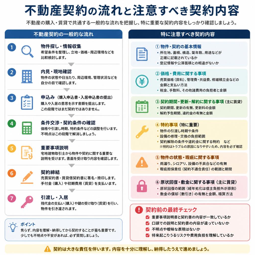 契約の流れと注意点