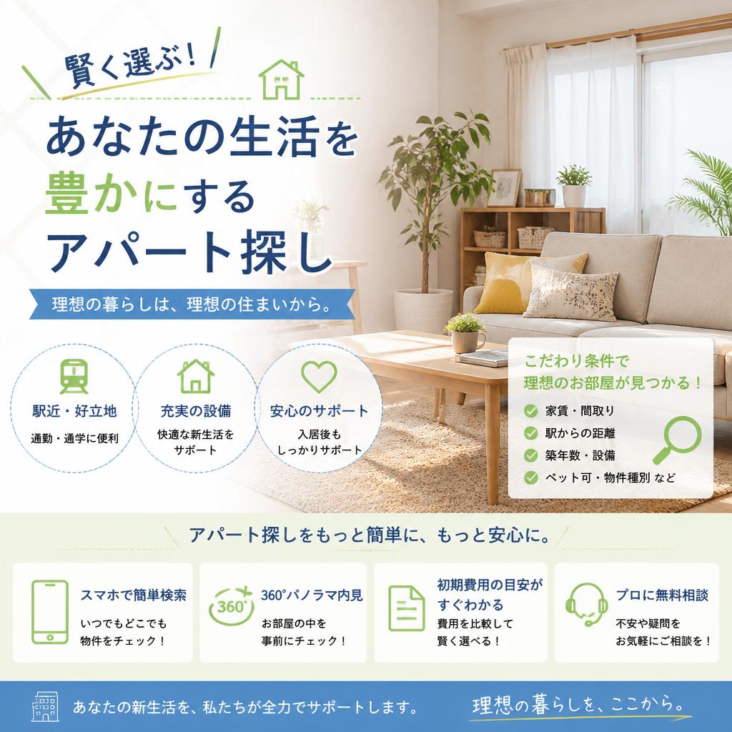 【ライト不動産】賢く選ぶ！あなたの生活を豊かにするアパート探し！栃木県宇都宮市・さくら市・高根沢町の物件情報多数！