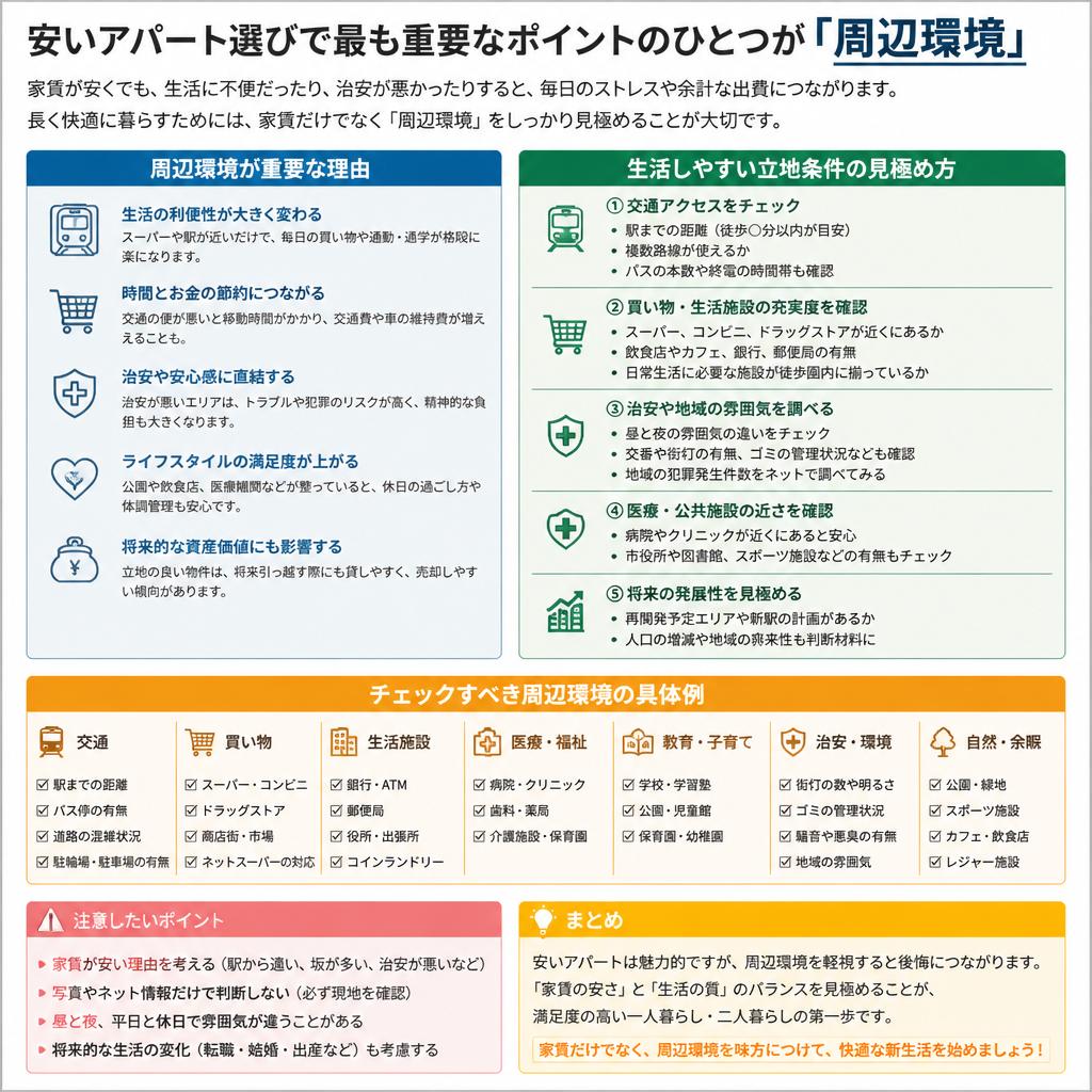 周辺環境のポイント