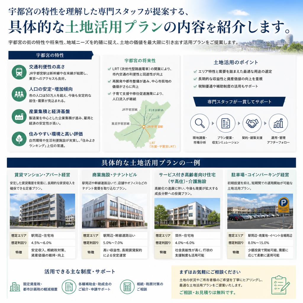 地域密着のプロが提案する土地活用プラン