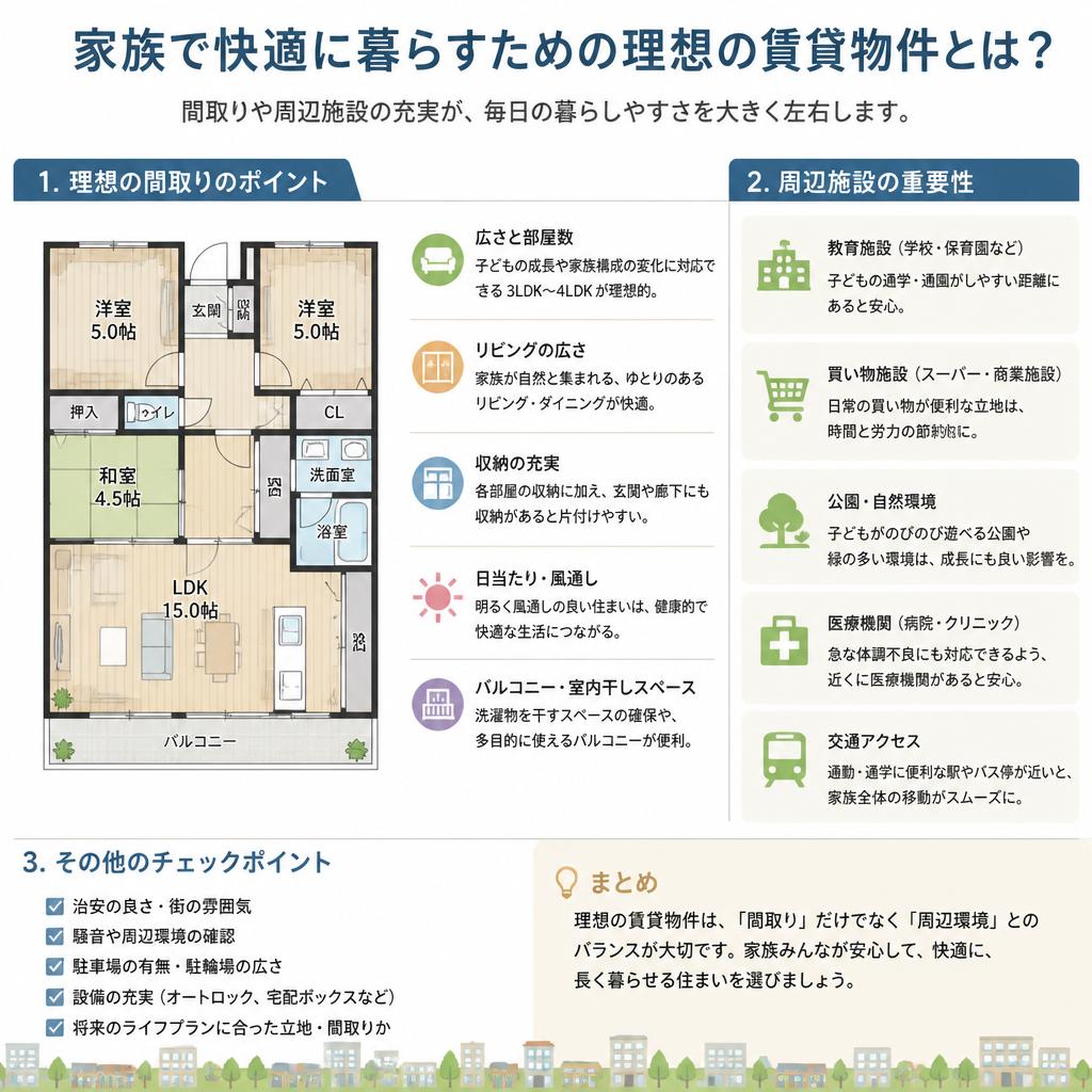 2. 家族向け賃貸物件の特性