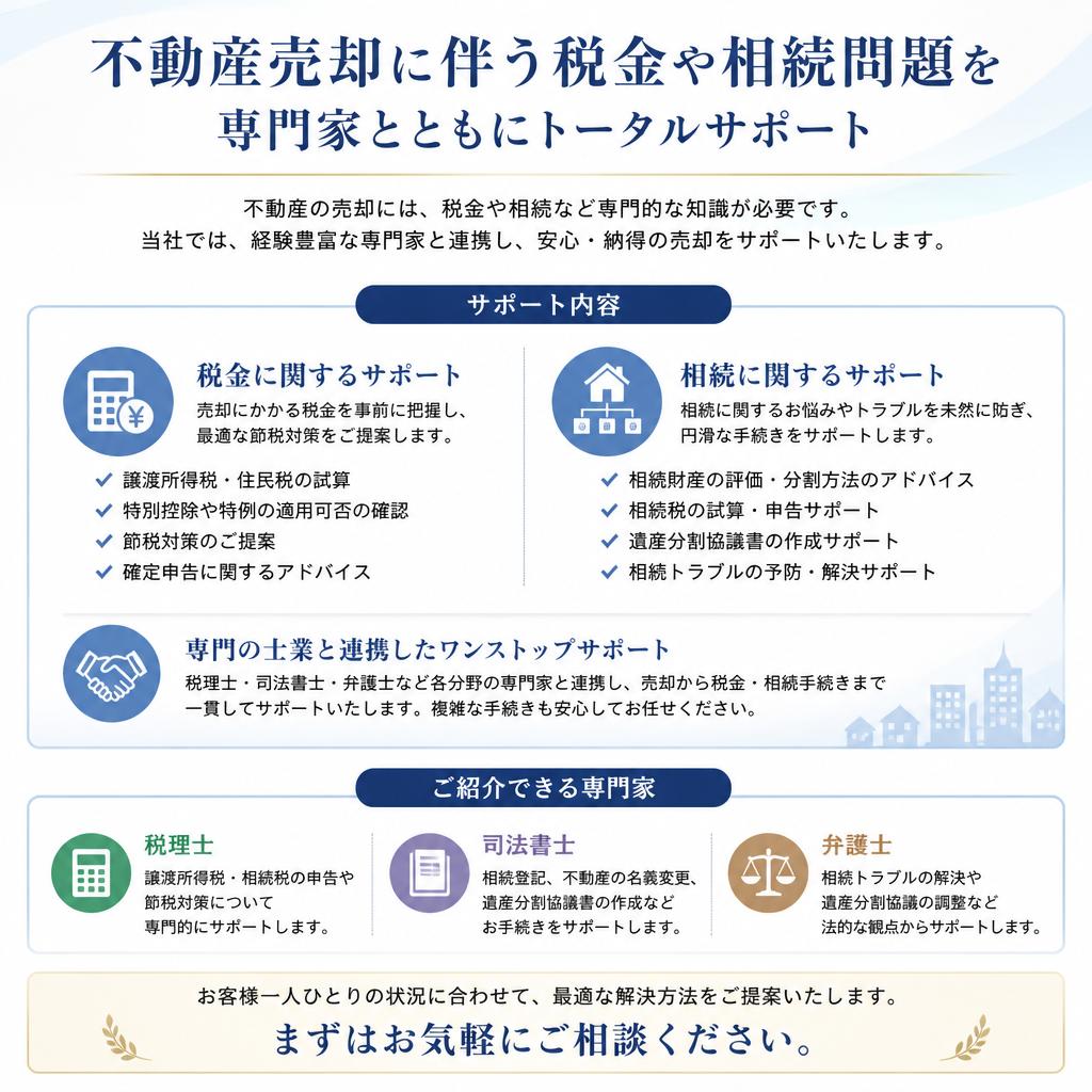 税務面でのアドバイス