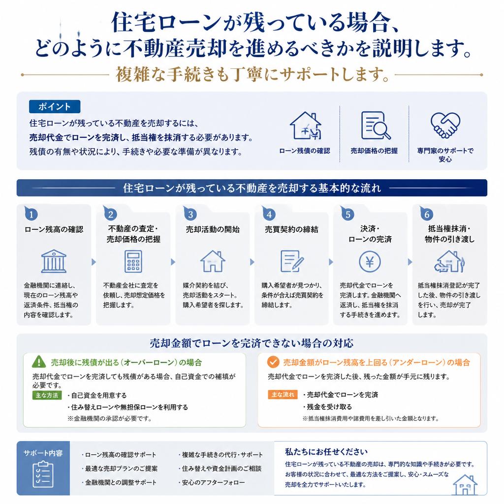 住宅ローンが残っている場合の対処法