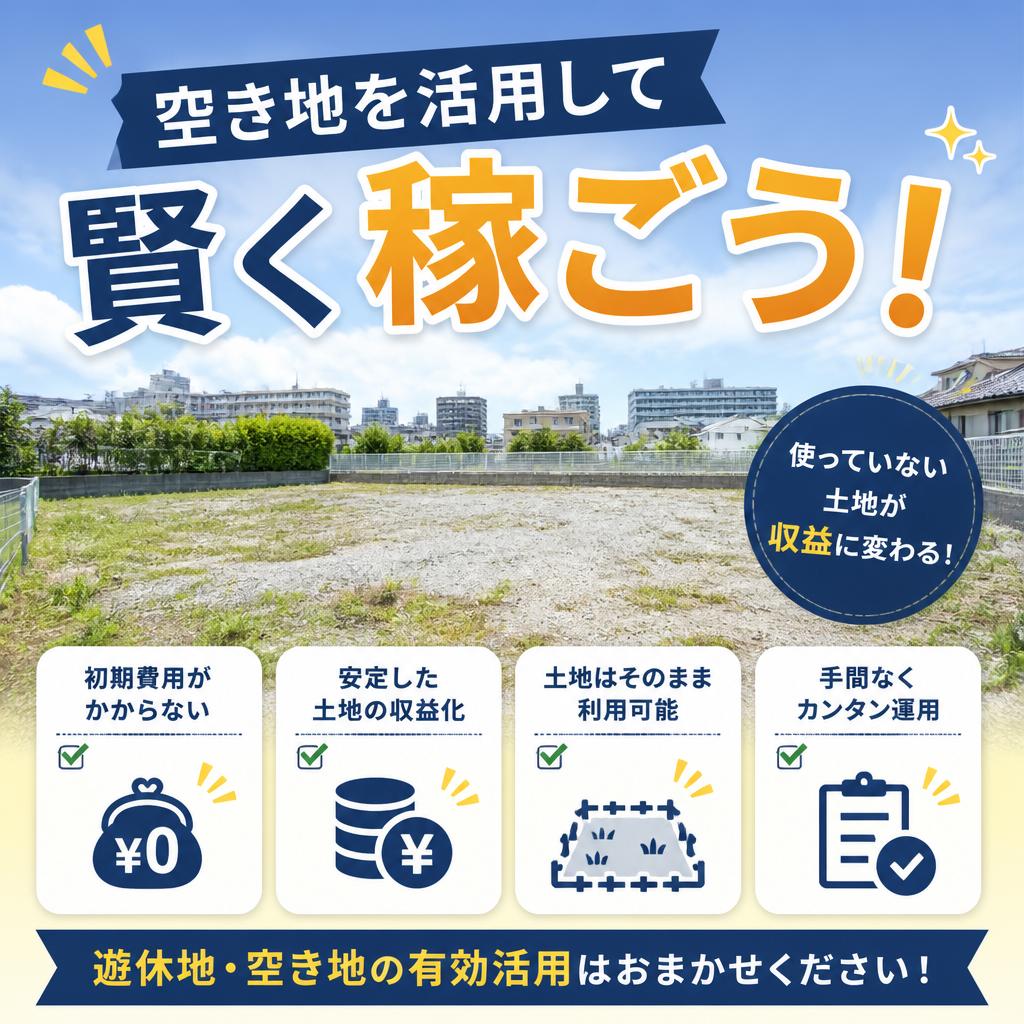 【ライト不動産】空き地を活用して賢く稼ごう！栃木県宇都宮市で空き地活用なお任せください！