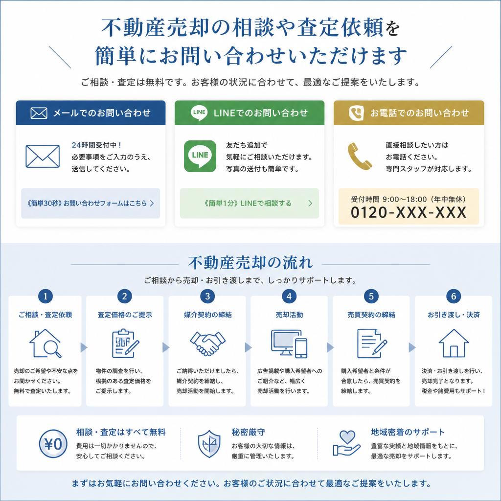 まずはお問い合わせを！