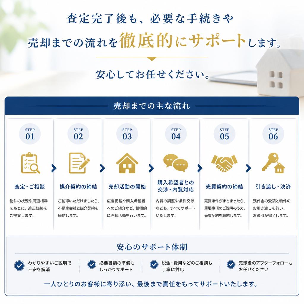査定後のサポート体制