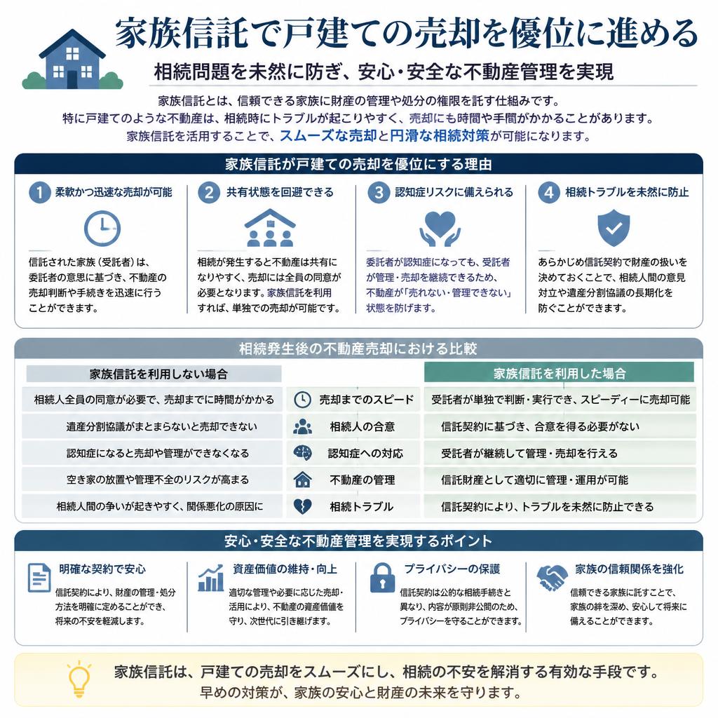 家族信託を活用したスムーズな売却方法