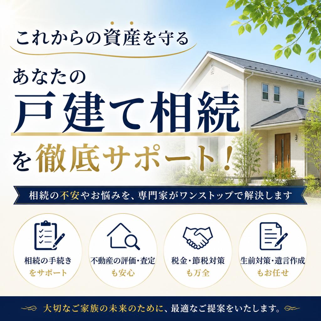 【相談無料】「これからの資産を守る」あなたの戸建て相続をライト不動産が徹底サポート！