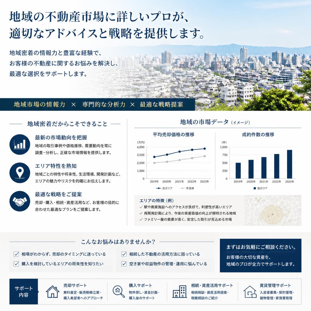4. 地元市場の動向を熟知した専門家のサポート