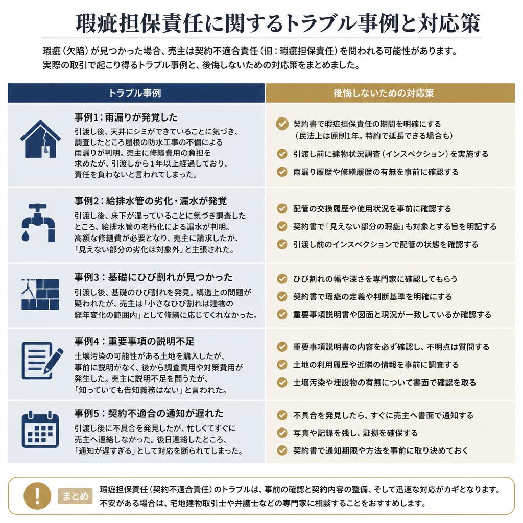 よくあるトラブル事例と対策