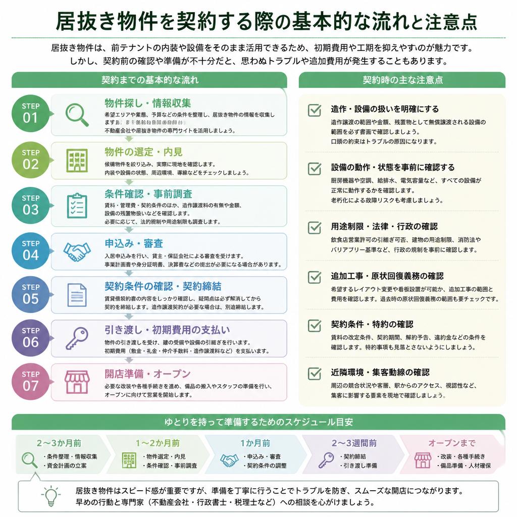 契約の流れと注意点