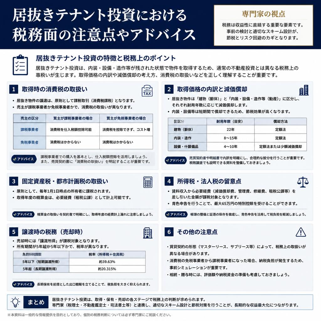 税務面でのアドバイス